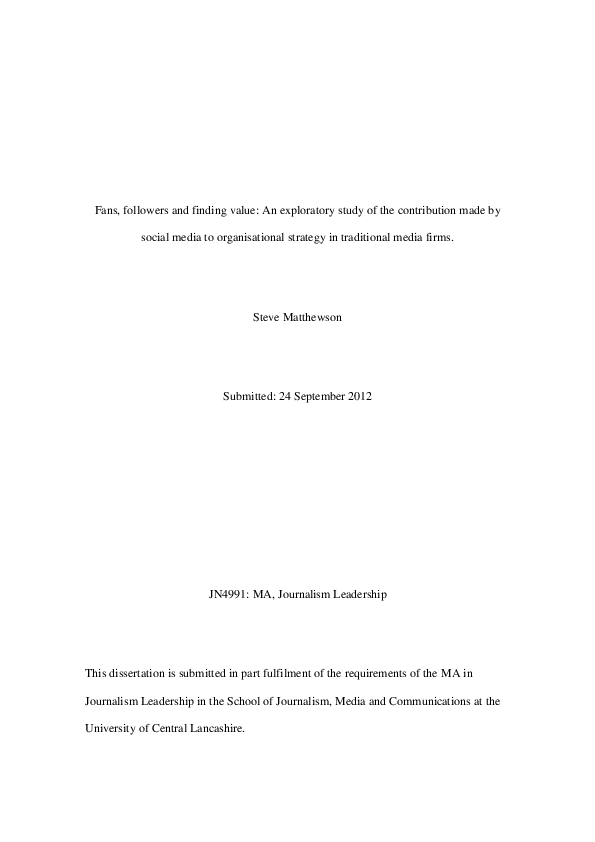 Trust in the media 2020 image