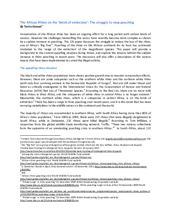 Rhino poaching wikipedia picture