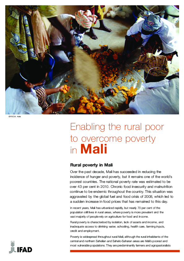 (PDF) Enabling the rural poor to overcome poverty in Mali Rural poverty ...