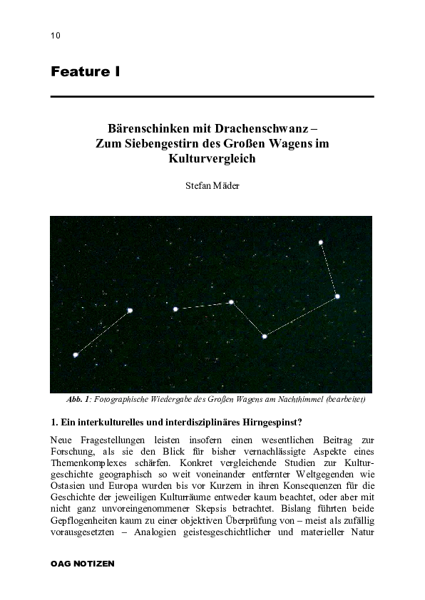 Pdf Big Dipper Barenschinken Mit Drachenschwanz Zum