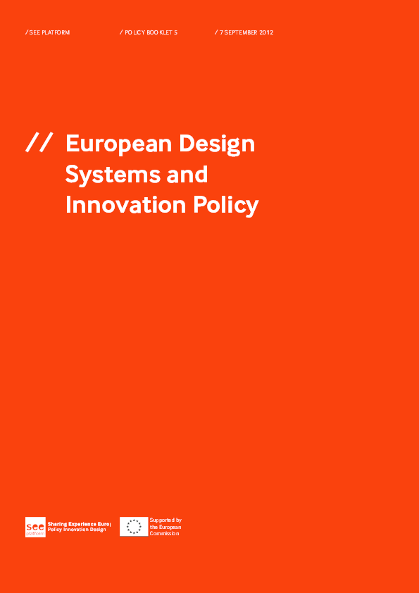(PDF) European Design Systems and Innovation Policy