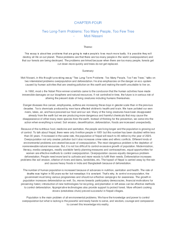 What are the causes, consequences and cures of overpopulation and deforestation picture