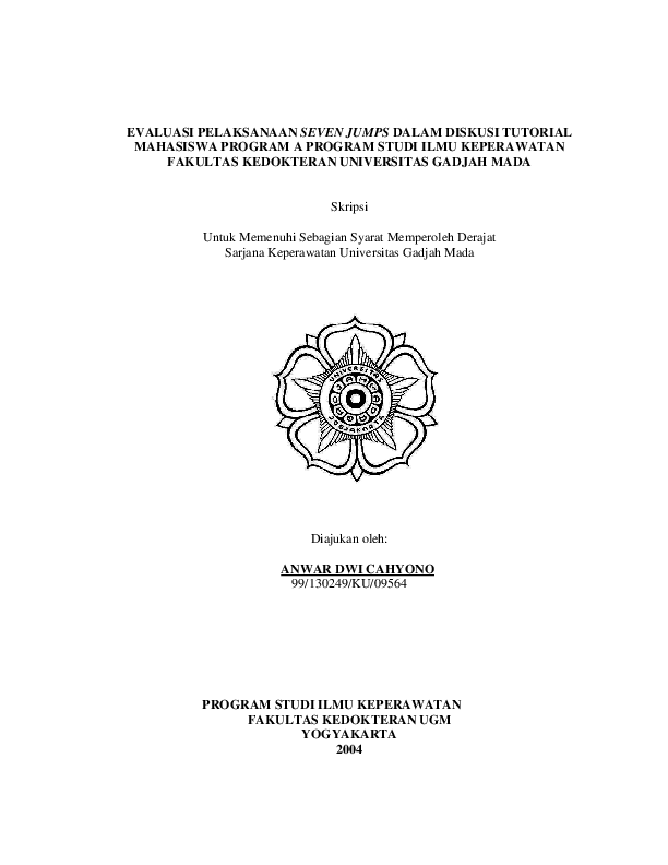 Evaluasi Pelaksanaan Seven Jumps Dalam Diskusi Tutorial Mahasiswa