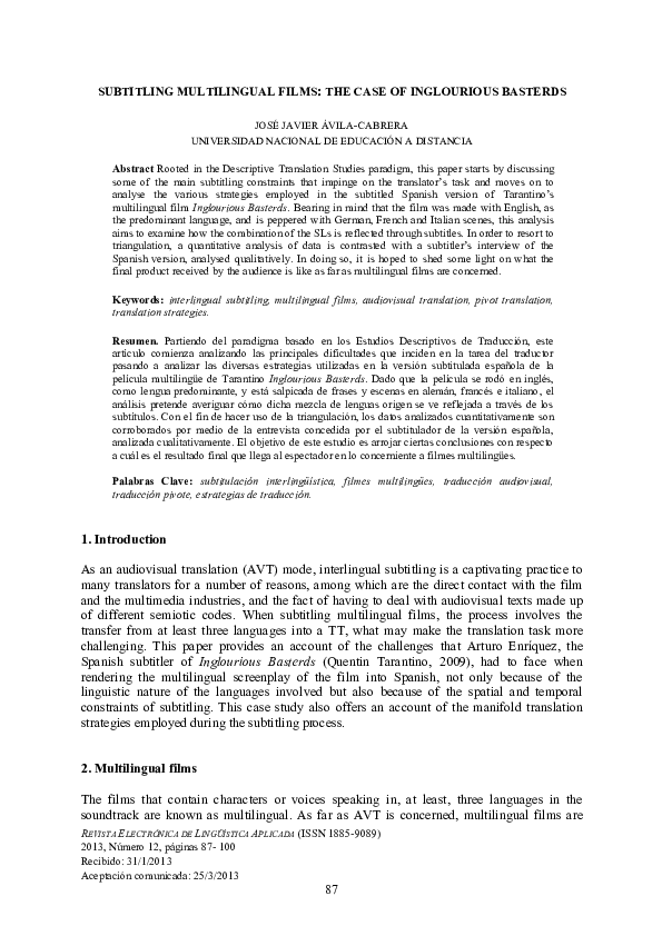 Inglourious basterds opening scene analysis image