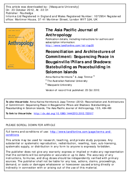 Principles of peace building image