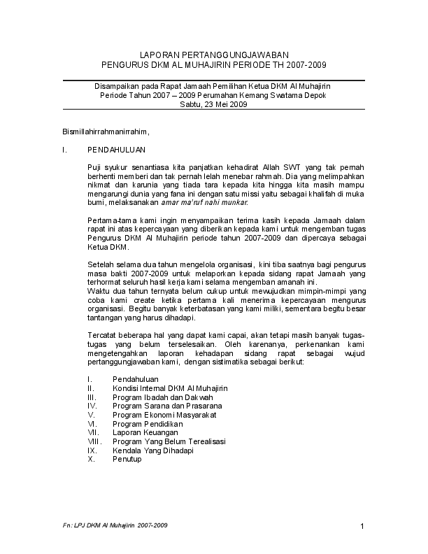 Contoh Laporan Zakat Fitrah Nusagates