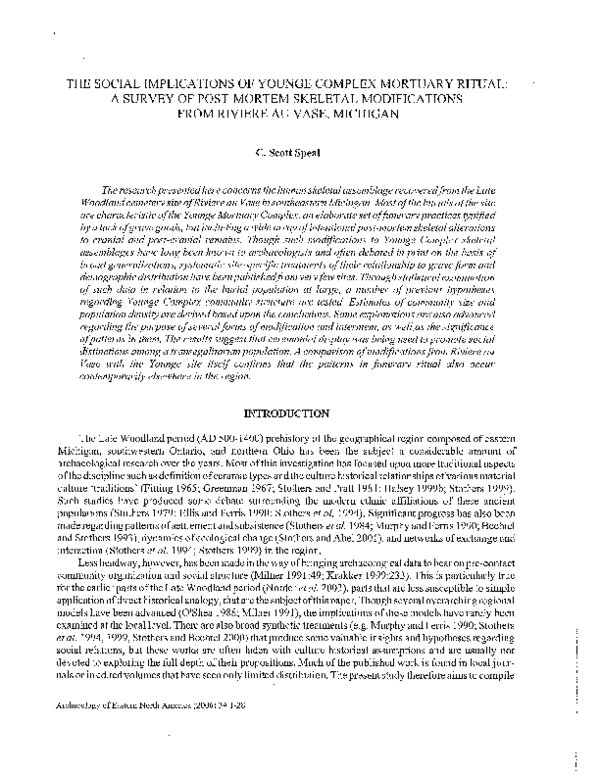 (PDF) The Social Implications of Younge Complex Mortuary Ritual : A ...