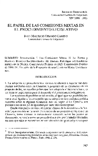 (PDF) EL PAPEL DE LAS COMISIONES MIXTAS EN EL PROCEDIMIENTO LEGISLATIVO