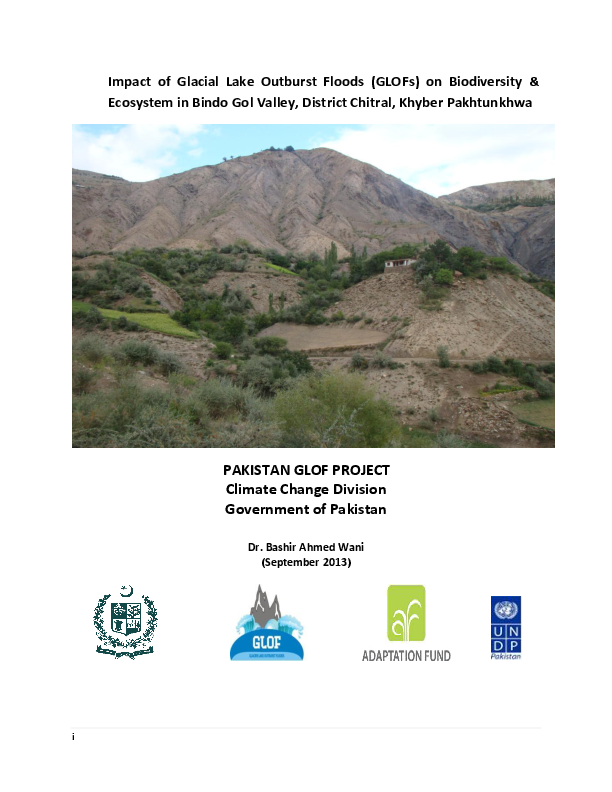 (PDF) Impact of Glacial Lake Outburst Floods (GLOFs) on Biodiversity