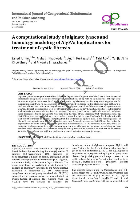 Homology modelling articles image