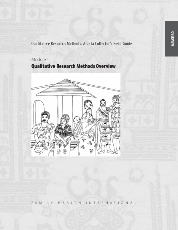 (PDF) Qualitative Research Methods A Data Collector's Field Guide