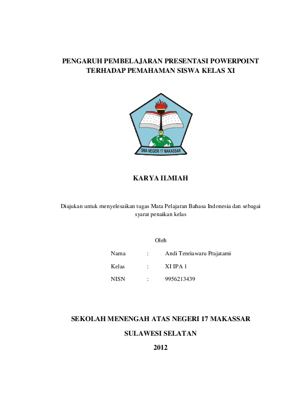 Contoh Karya Ilmiah Dalam Bentuk Power Point Seputar Bentuk Contoh Karya Ilmiah Dalam Bentuk Power Point Seputar Bentuk