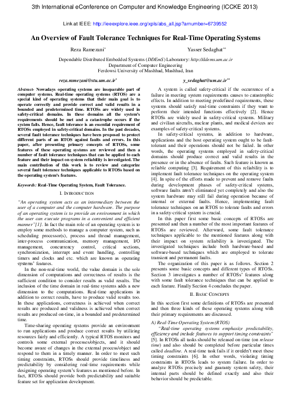 Fault tolerance techniques image