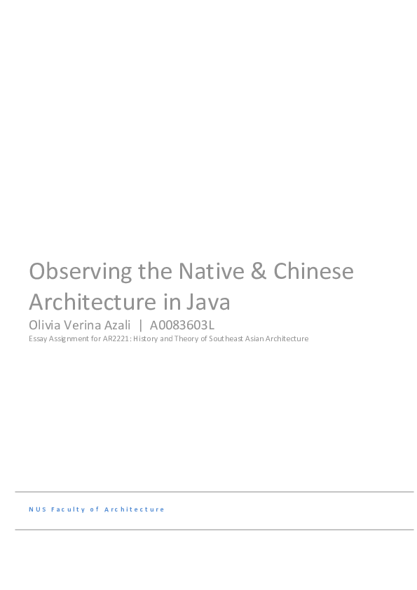 (DOC) Observing the Native & Chinese Architecture in Java