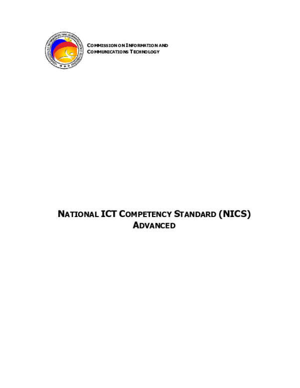 (PDF) COMMISSION ON INFORMATION AND COMMUNICATIONS TECHNOLOGY NATIONAL ...