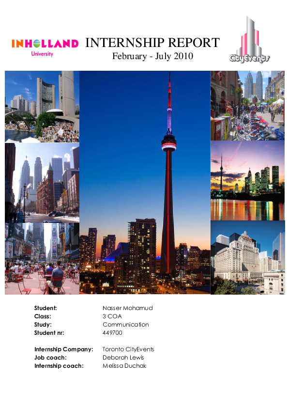 Bachelor thesis internship picture