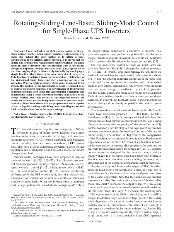 (PDF) Rotating-Sliding-Line-Based Sliding-Mode Control for Single-Phase ...