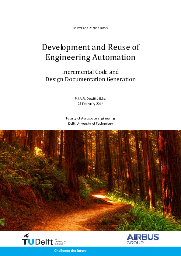 Development and Reuse of Engineering Automation: Incremental Code and ...