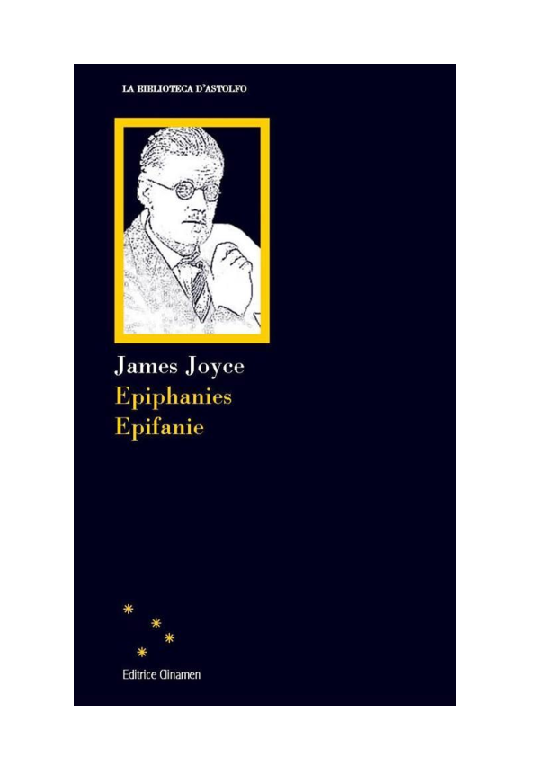 (PDF) James Joyce Epiphanies / Epifanie Carlo Avolio Academia.edu