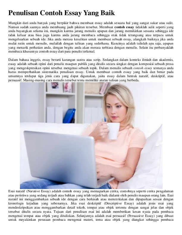 Essay pendek image