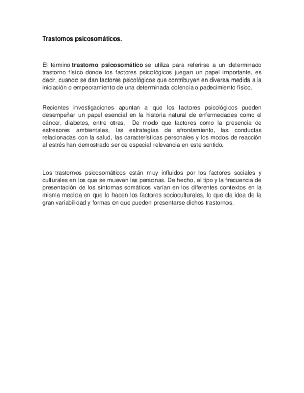 dolores psicosomáticos sintomas de diabetes