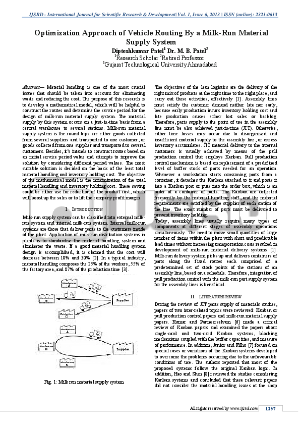 Milk run essay 05 picture