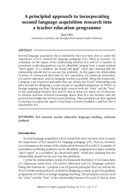 (PDF) A principled approach to incorporating second language ...