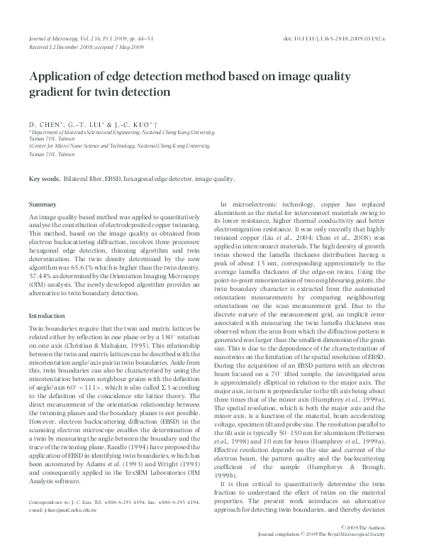 (PDF) Application of Edge Detection Method Based on Image-Quality ...
