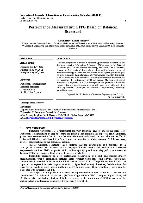 Performance measurement paper essay example image