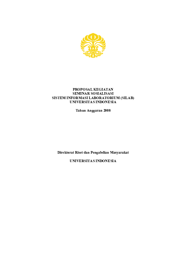 (PDF) PROPOSAL KEGIATAN SEMINAR SOSIALISASI SISTEM