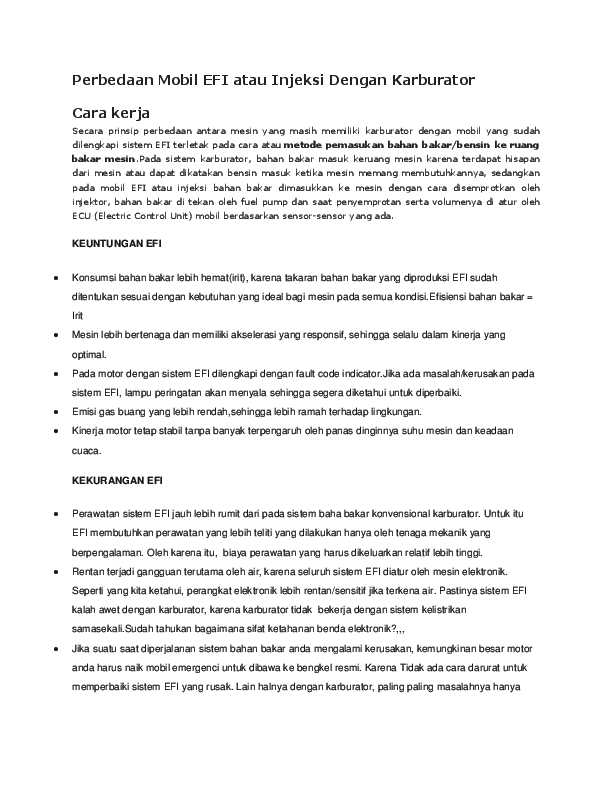 agya injeksi atau karburator