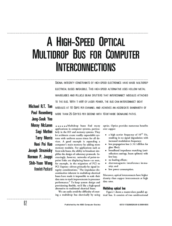 (PDF) High-Speed Optical Multidrop Bus for Data