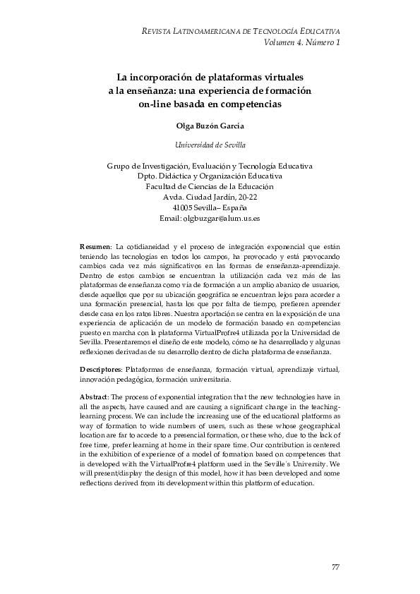 (PDF) REVISTA LATINOAMERICANA DE TECNOLOGÍA EDUCATIVA