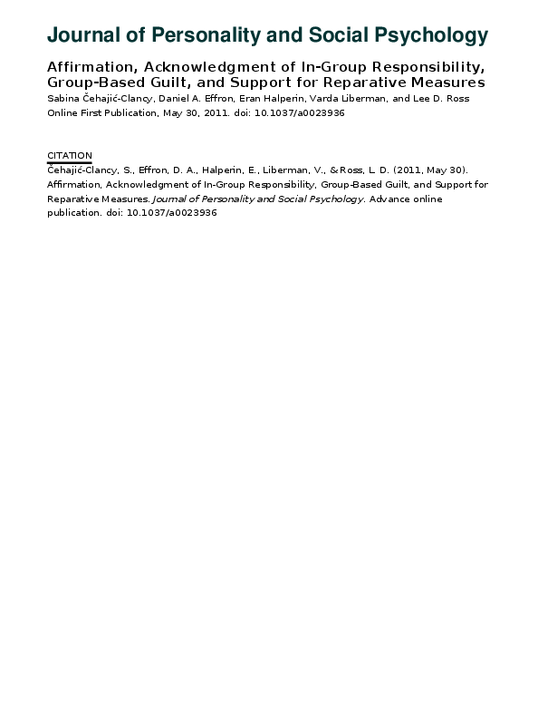  pdf journal of personality and social psychology affirmation