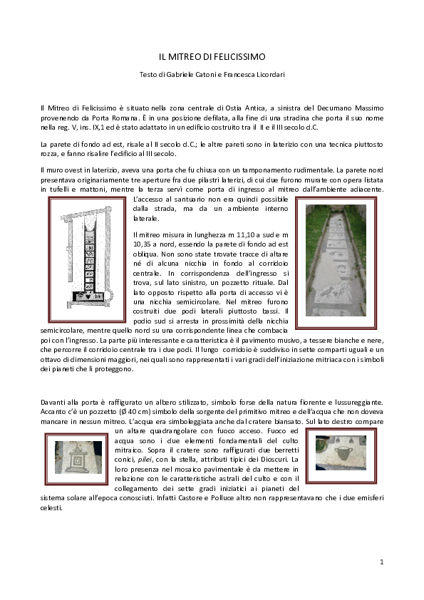(PDF) Mitreo di Felicissimo