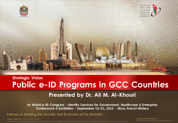 (PDF) Public e-ID Programs in GCC Countries (2012-07)