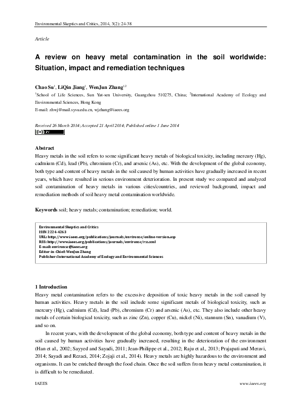 pdf-a-review-on-heavy-metal-contamination-in-the-soil-worldwide