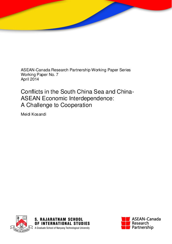 (PDF) Conflicts in the South China Sea and China-ASEAN Economic ...