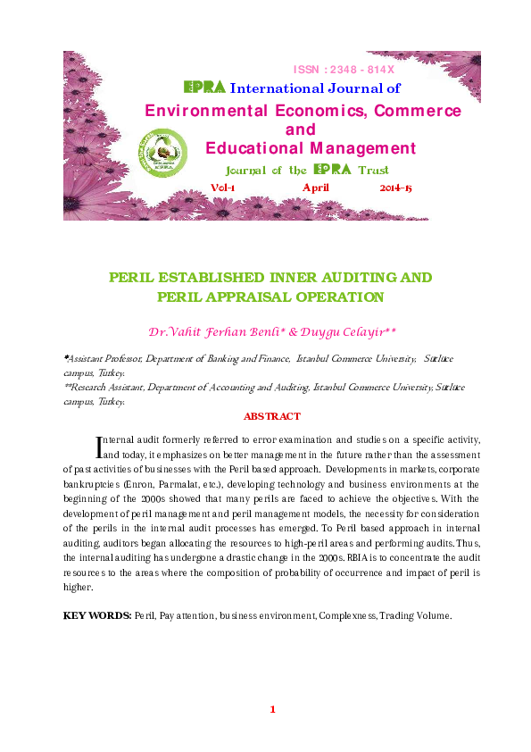 (PDF) EPRA International Journal of Environmental Economics, Commerce and Educational Management