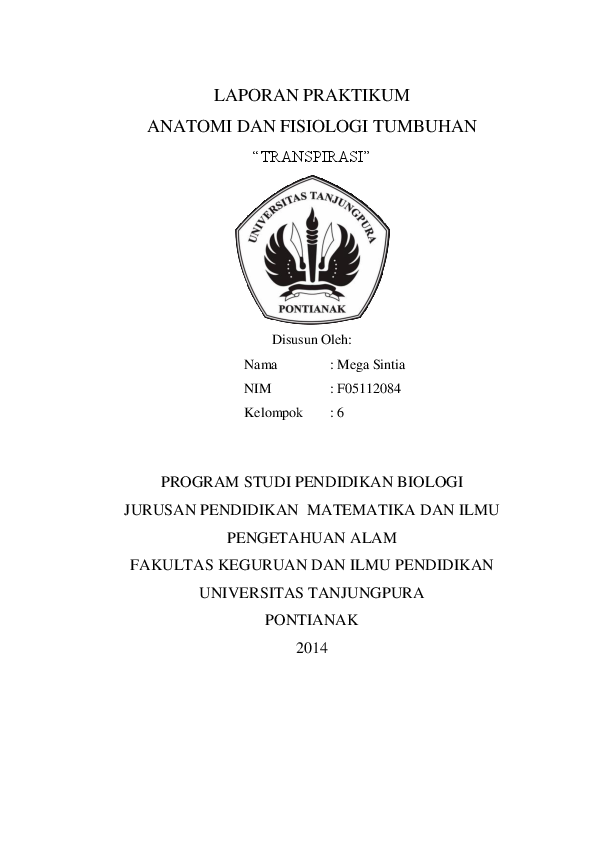 Doc Laporan Transpirasi Mega Sintia Academia Edu
