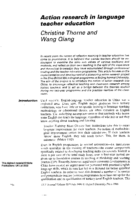 Action research english primary school image