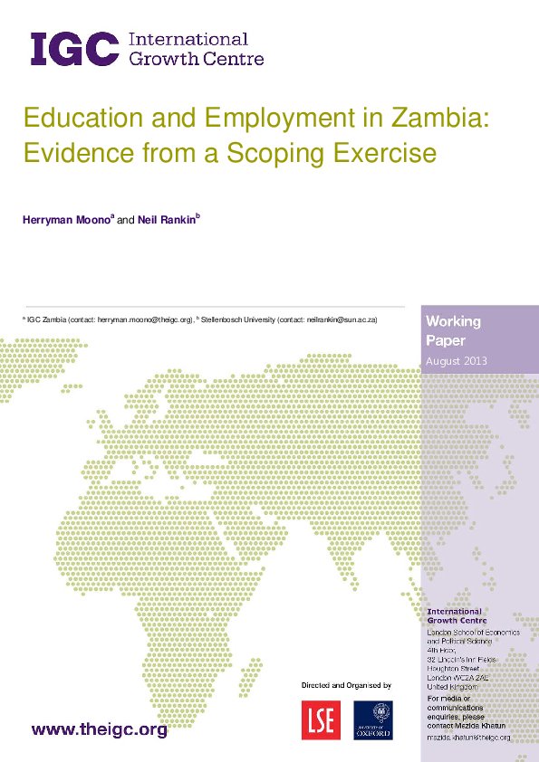 (PDF) Education & Employment in Zambia Herryman Moono Academia.edu