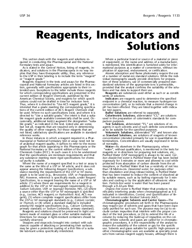 preparation of lab reagents pdf