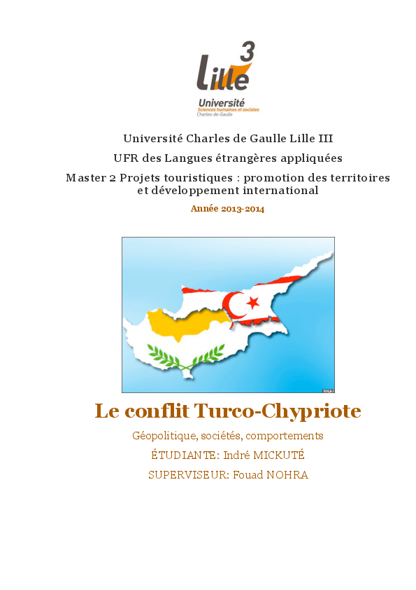 Pdf Conflit Geopolitique De Chypre Indrė Mickutė Academia Edu