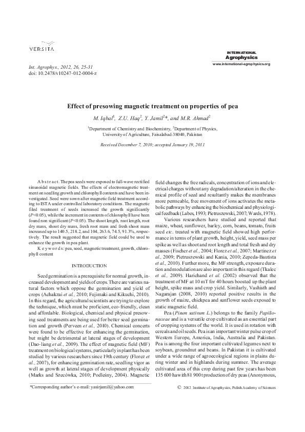 (PDF) seed treatment on peas Wahid Ahmad Academia.edu