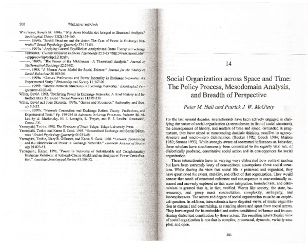 (PDF) Social Organization across Space and Time: The Policy Process ...