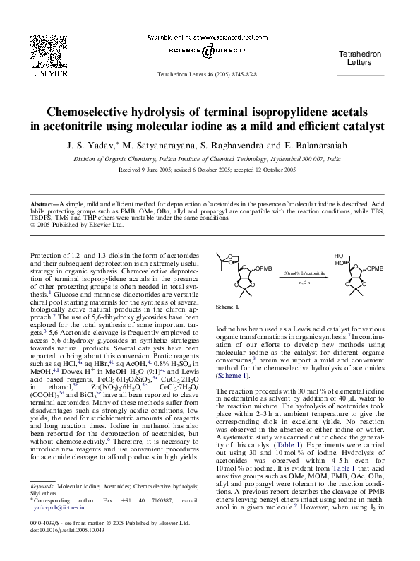 organic chemistry lab report abstract