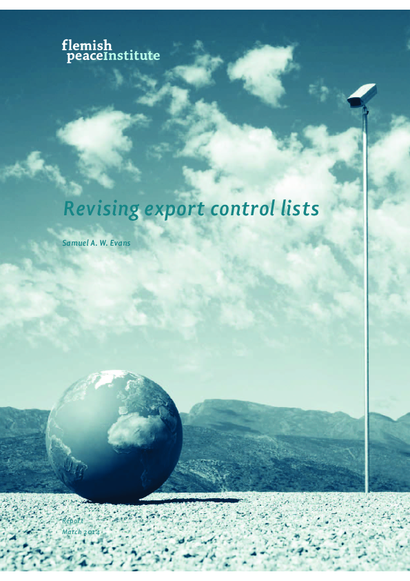 (PDF) Revising Export Control Lists