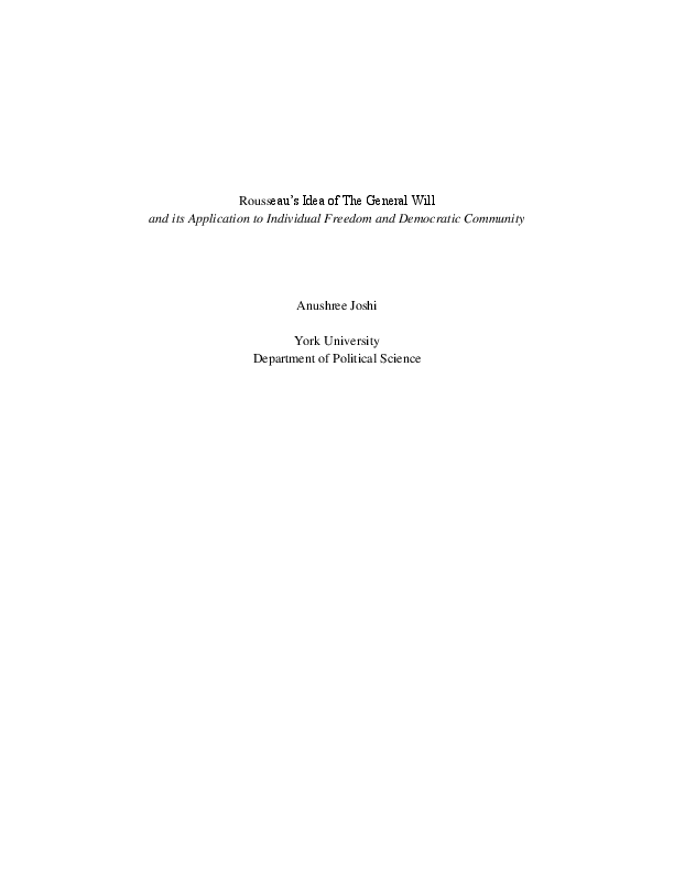 Did rousseau believe in democracy picture