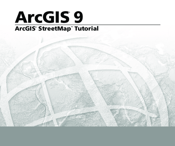 (PDF) Street Map Tutorial